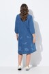 Denim 3/4-Sleeve V-Neckline Dress