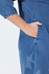 Denim 3/4-Sleeve V-Neckline Dress