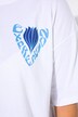 Camiseta, oversize, estampado en la espalda
