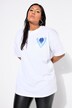 Camiseta, oversize, estampado en la espalda