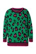Svetr, Boxy střih, leopardí vzor, dlouhé rukávy
