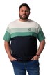 Tričko Men+, břišní střih, krátké rukávy, pruhy, do 8XL