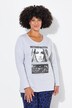 T-shirt, fotoprint, lange ærmer
