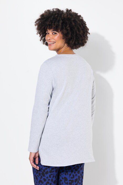 T-shirt con stampa fotografica e maniche lunghe