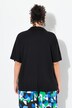 Genser, oversized, skjortekrage, halve ermer