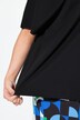 Genser, oversized, skjortekrage, halve ermer
