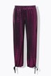 Pantaloni con effetto paillettes, cintura elastica e taglio della gamba dritto