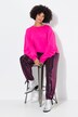 Pantaloni con effetto paillettes, cintura elastica e taglio della gamba dritto