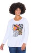 Tričko, pačvork potisk, dlouhé rukávy