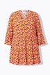 Tunic blouse with camouflage print, frills