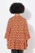 Tunic blouse with camouflage print, frills