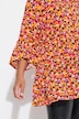 Tunic blouse with camouflage print, frills