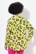 Bluse, A-linje, farget leomønster, lange ermer