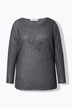 T-skjorte, basic fit, paljettstjerne, langermet