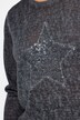T-skjorte, basic fit, paljettstjerne, langermet