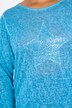 T-skjorte, basic fit, paljettstjerne, langermet