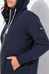 Sweatjacke, lang geschnitten, Kapuze, Taillen-Tunnelzug hinten, Langarm