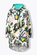 Sudadera con capucha, forma en A, estampado de grafiti, capucha