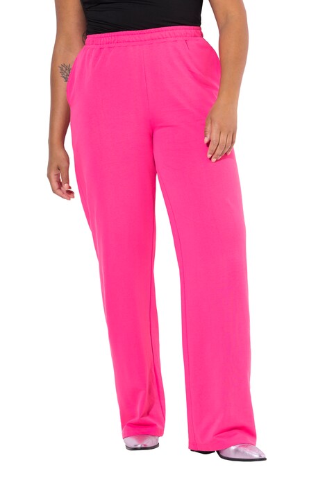 Sweatpants with straight legs and elastic waist