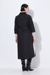 Robe-chemisier avec bandes contrastantes, col chemise et manches 3/4