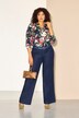 Jeans Mary, persvouw, wijde pijp, comfortabele tailleband
