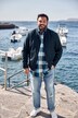 Men+ ternet skjorte, lange ærmer, Kent-krave, comfort fit, op til str. 8XL