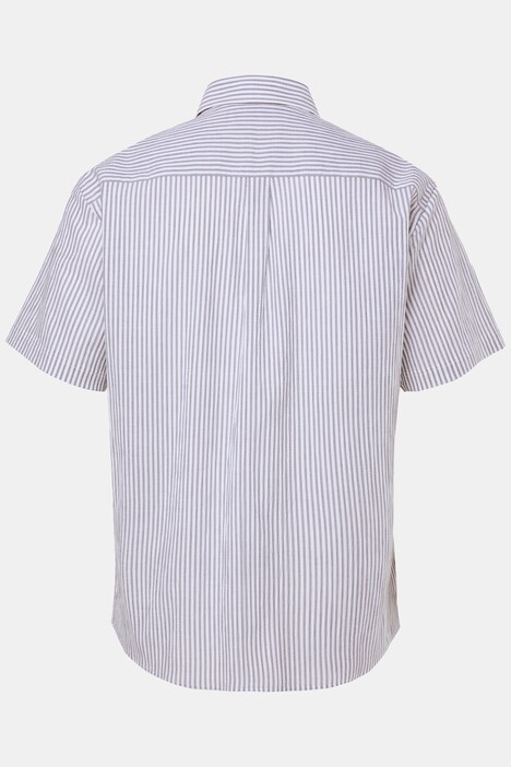 Chemise rayée Men+ en seersucker, manches courtes et col Kent, coupe Comfort Fit - jusqu'au 8 XL