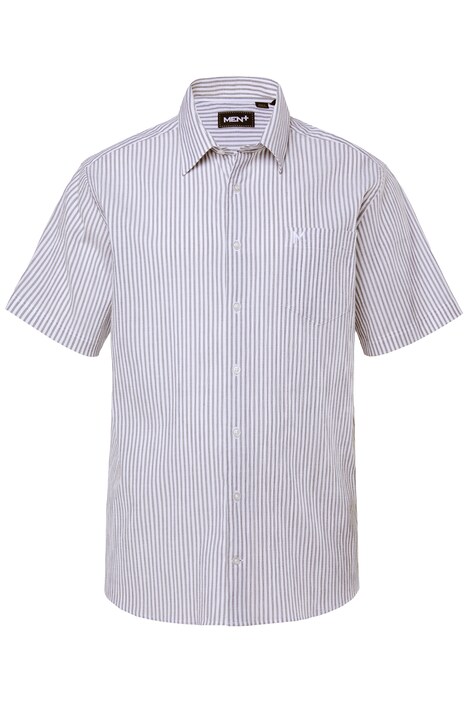 Pruhovaná košile Men+, krátké rukávy, seersucker, Kent límeček, Comfort střih, do 8XL