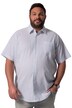 Pruhovaná košile Men+, krátké rukávy, seersucker, Kent límeček, Comfort střih, do 8XL