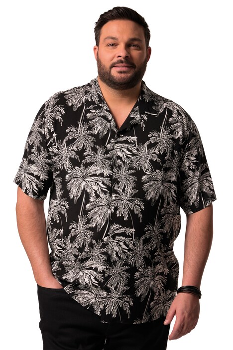 Košile Men+, krátké rukávy, Cuba límeček, Cuba střih, do 8XL