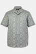 Men+ linmiks-skjorte, halve ermer, heldekkende trykk, Cuba-krage, Cuba-fit, opptil 8 XL