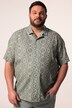 Men+ linmiks-skjorte, halve ermer, heldekkende trykk, Cuba-krage, Cuba-fit, opptil 8 XL