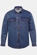Men+ jeans-overshirt, lange ærmer, overshirt-pasform, Kent-krave, op til str. 7XL