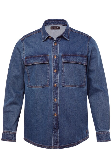 Svrchní košile Men+, dlouhé rukávy, Kent límeček, do7XL