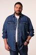 Men+ jeans-overshirt, lange ærmer, overshirt-pasform, Kent-krave, op til str. 7XL