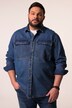 Men+ jeans-overshirt, lange ærmer, overshirt-pasform, Kent-krave, op til str. 7XL
