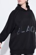 Rubber Black Lettering Sweatshirt