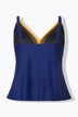 Tankini, gerimpeld, zachte cups, verstelbare bandjes, gerecycled