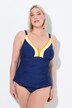 Tankini, gerimpeld, zachte cups, verstelbare bandjes, gerecycled