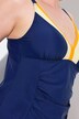 Tankini, gerimpeld, zachte cups, verstelbare bandjes, gerecycled