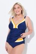 Tankini, gerimpeld, zachte cups, verstelbare bandjes, gerecycled