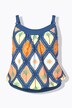 Tankini, ruit, elastische zoom, zachte cups, verstelbare bandjes