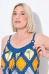 Tankini, ruit, elastische zoom, zachte cups, verstelbare bandjes