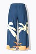 Pantalon palazzo, imprimé palmier/soleil. Jambe large et taille élastique