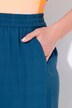 Pantalon palazzo, imprimé palmier/soleil. Jambe large et taille élastique