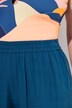 Pantalon palazzo, imprimé palmier/soleil. Jambe large et taille élastique