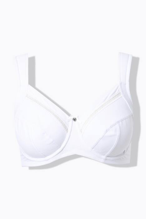 Soutien-gorge à armatures. Liserés en dentelle - bonnet C-G