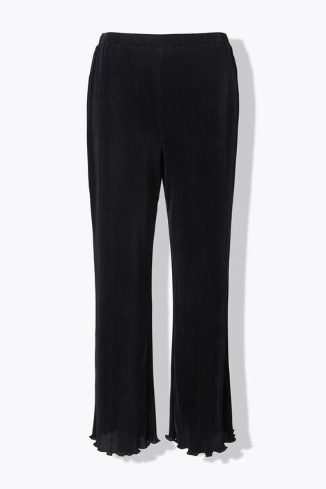 Pantalon plissé, jambe large