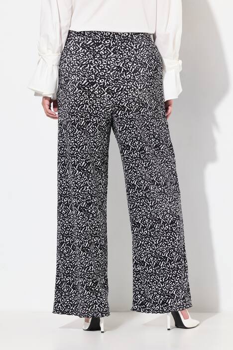 Pantalon plissé, jambe large