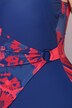 Costume da bagno con coppe morbide, effetto incrociato e fermaglio decorativo
